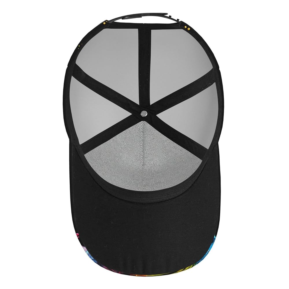 25's【BLACKish】Collection「BASEBALL CAP-B」 Black Sports Cap with Neon Details – Jacqueline & Jac